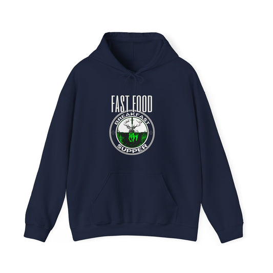 Unisex Heavy Blend™ Hooded Sweatshirt "Fast Food" . I know you've seen it before, but this one has a twist